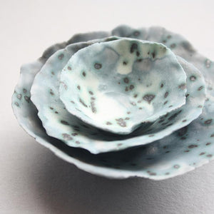 Porcelain Handmade Pinch Pot from Spring Holt; handbuilt ceramics and painted slipware