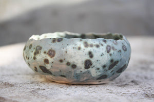 Porcelain Handmade Pinch Pot from Spring Holt; handbuilt ceramics and painted slipware